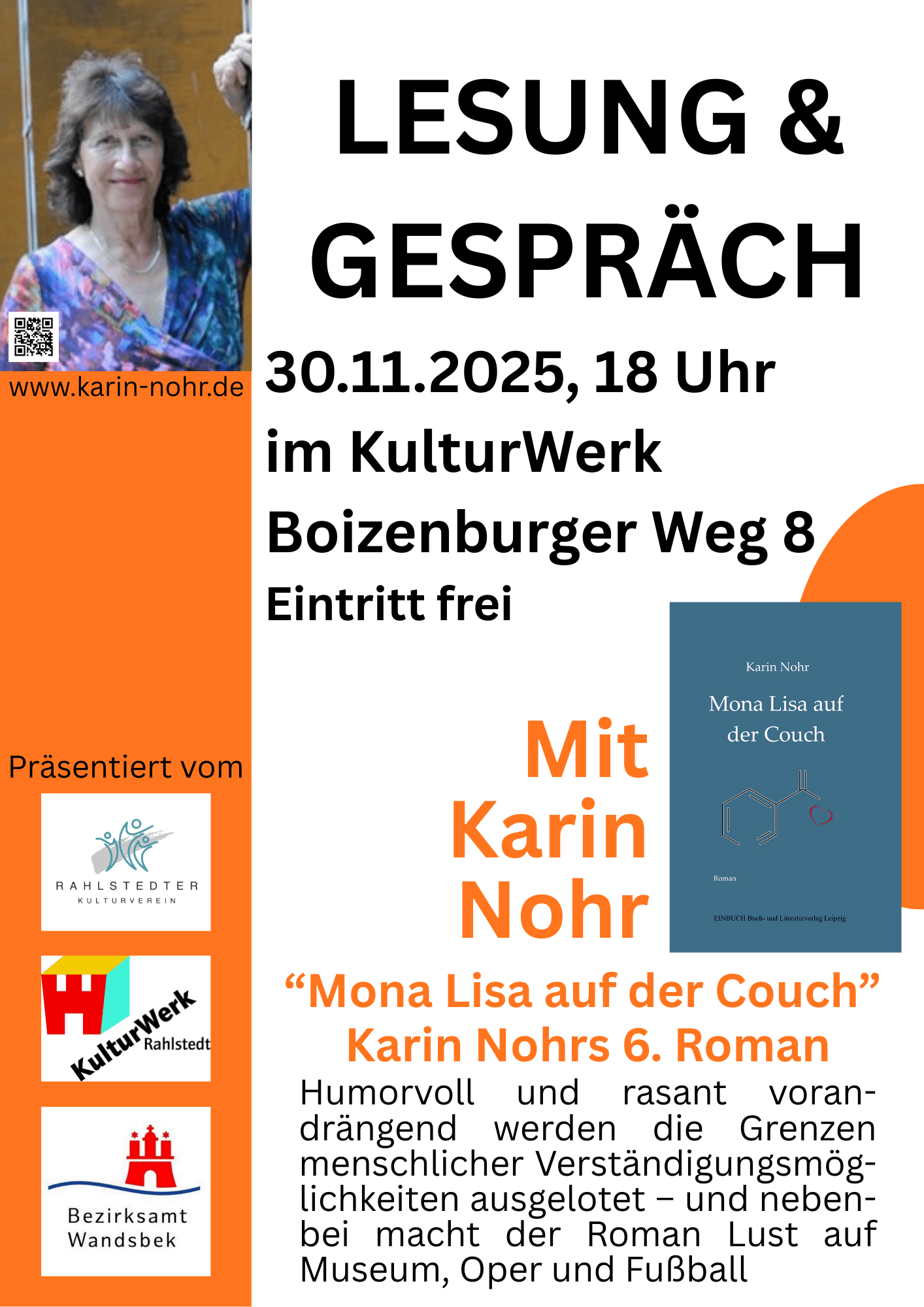 Lesung mit Karin Nohr