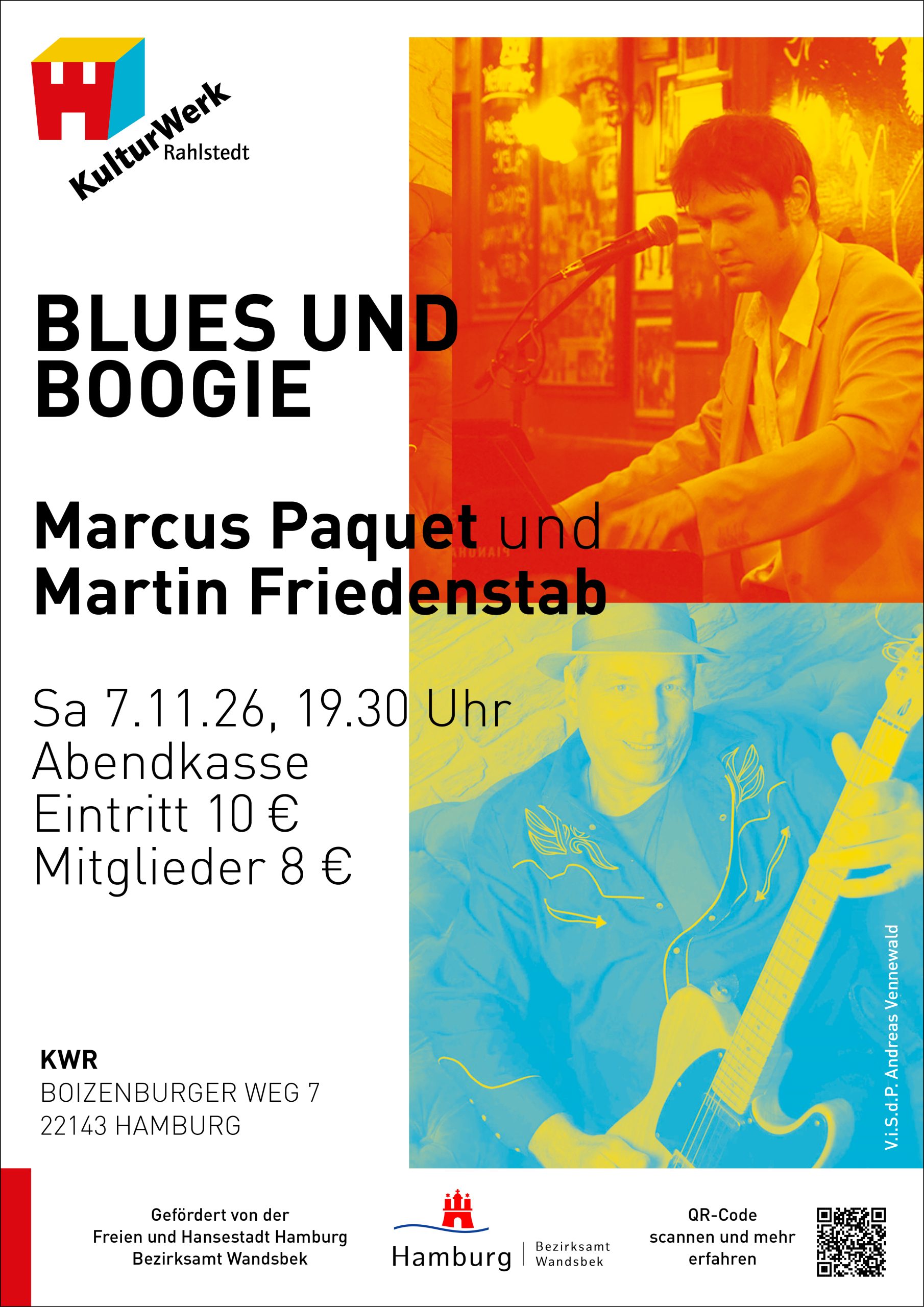 Boogiewoogie und Blues mit Marcus Paquet und Martin Friedenstab